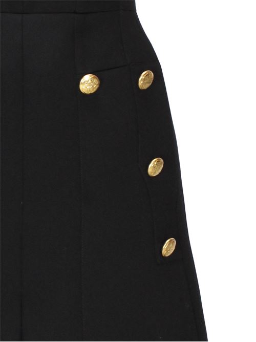 Women's Military Minidress in Black. Alexander McQueen | 775528QJAD81000